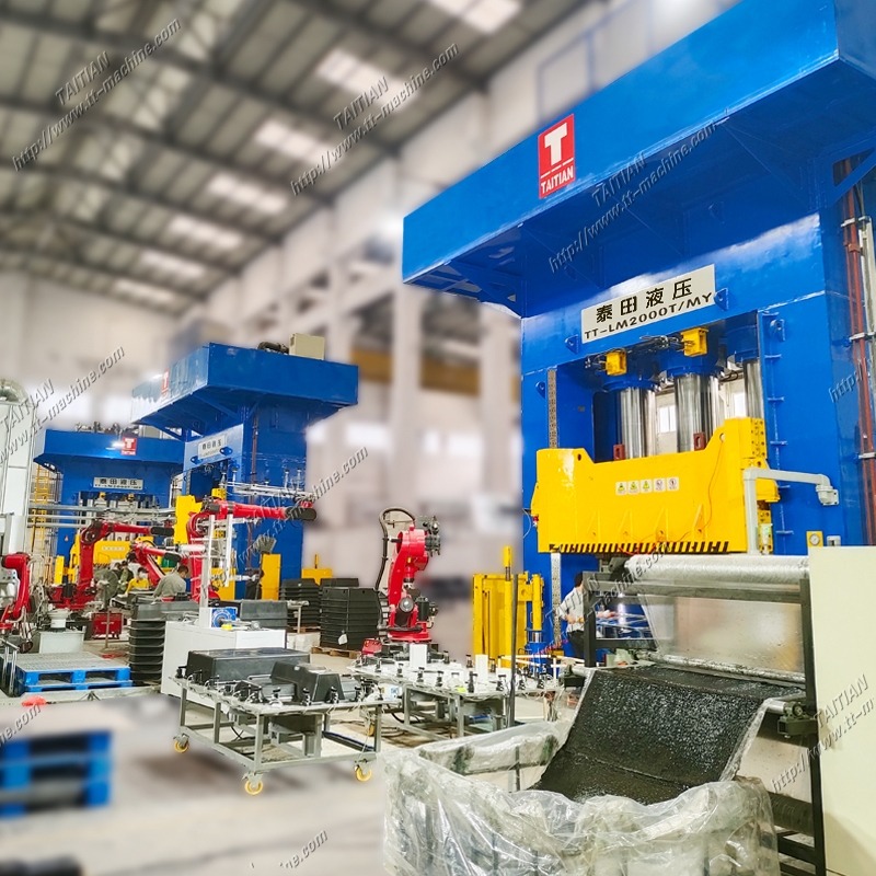 2000tons compositi Pressa idraulica per nuova custodia per la batteria del veicolo energetico
